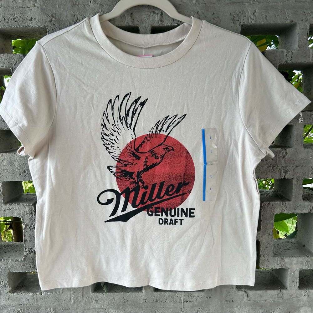 Miller Genuine Draft Women's White Tee